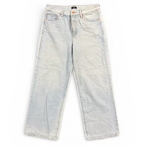 Express Wide Leg High Rise Jeans Women’s 10S Light Wash Stretch Denim